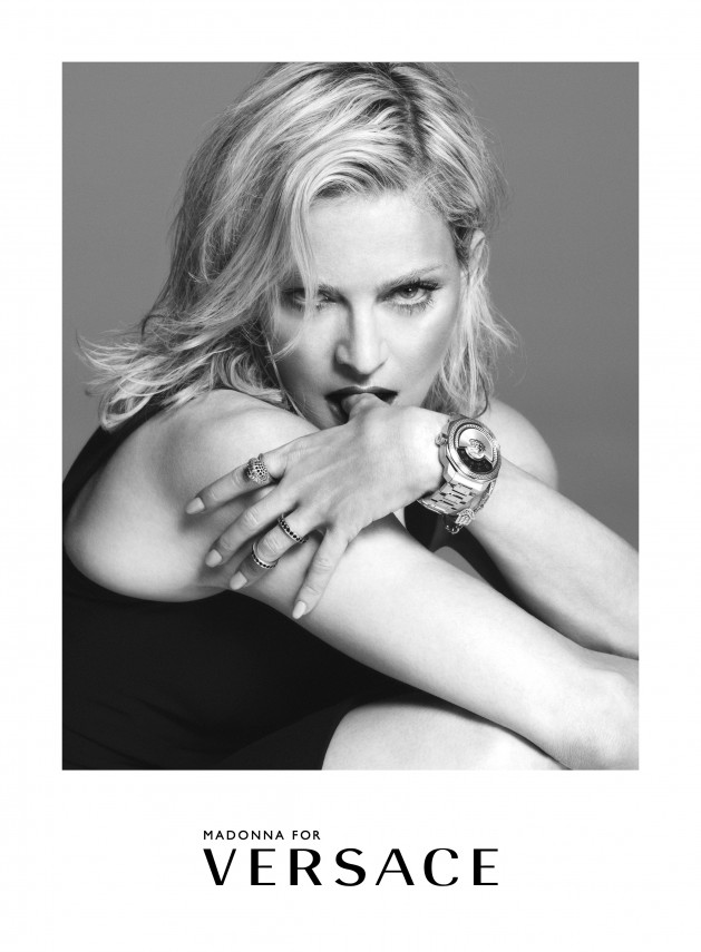 Madonna for Versace Spring 2015
